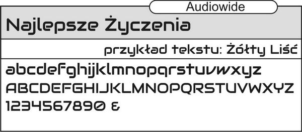czcionka audiowide