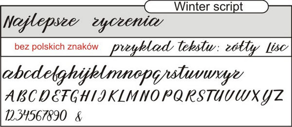 czcionka winterscript