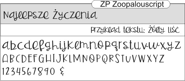 czcionka zoopalouscript