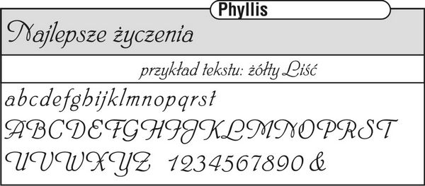 czcionka phyllis